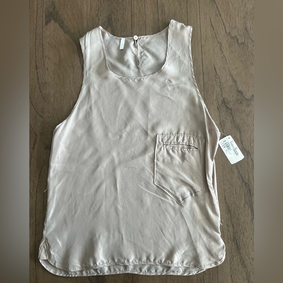Balenciaga Paris Silk Tank Top Beige 38 Small NWT Deadstock – Flaws - Picture 1 of 16